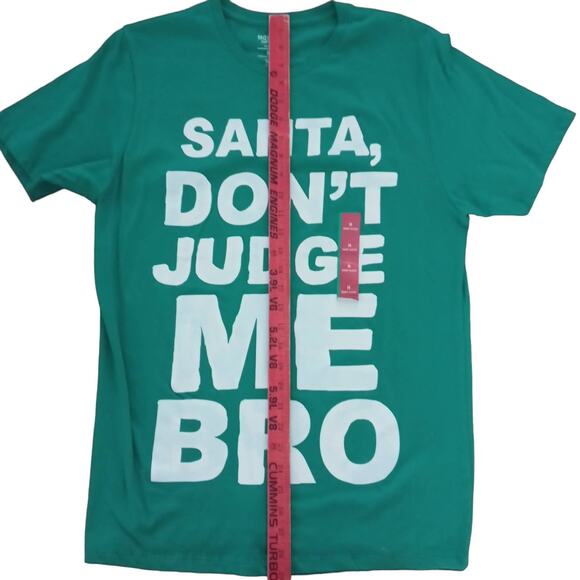 Men Funny 😂🎅🏻Christmas Tee Shirt Santa Don’t Judge Me Bro 🎄 - Picture 10 of 14